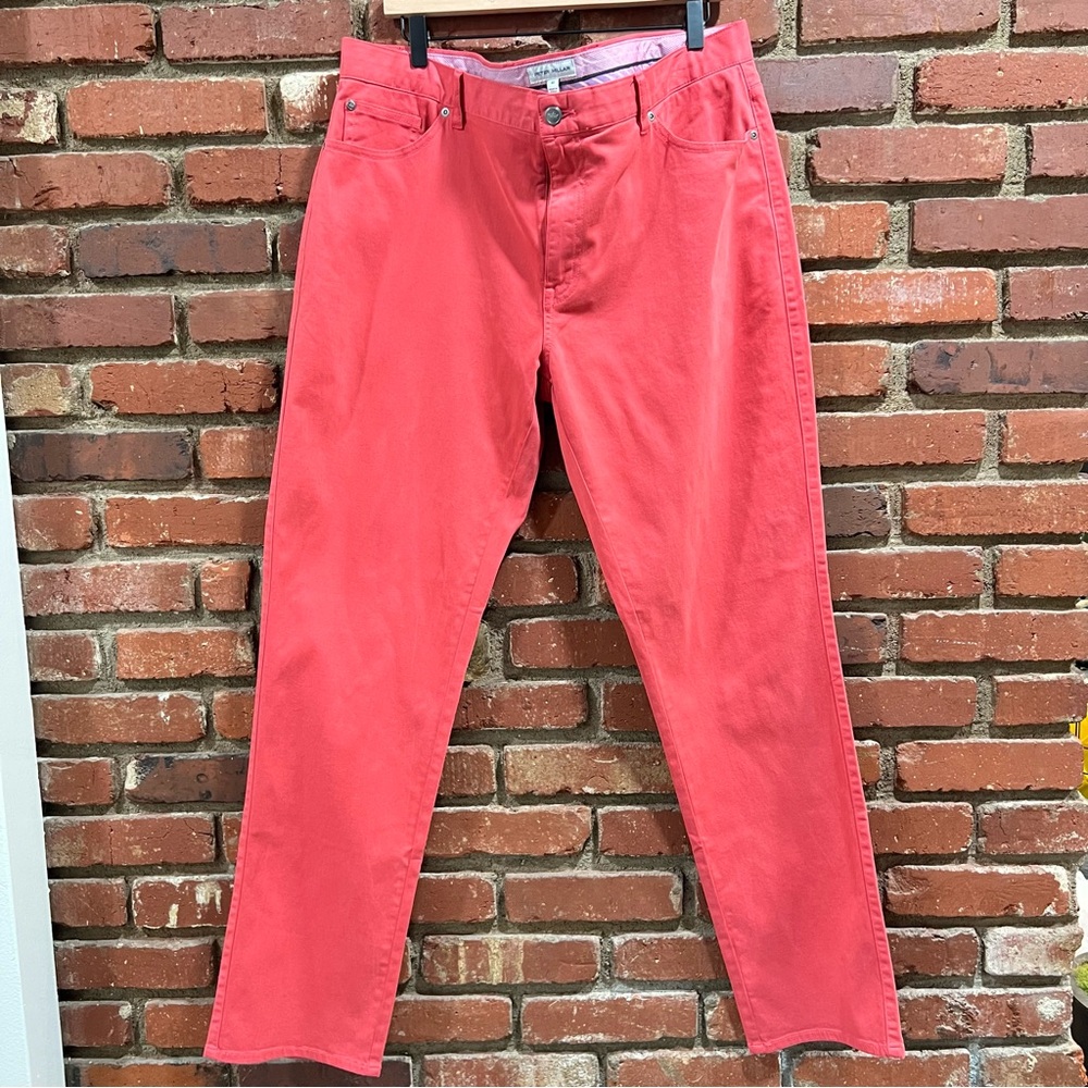 Peter Millar men's crown pants size 40 style MS24B39 color CRED preppy‎ cotton